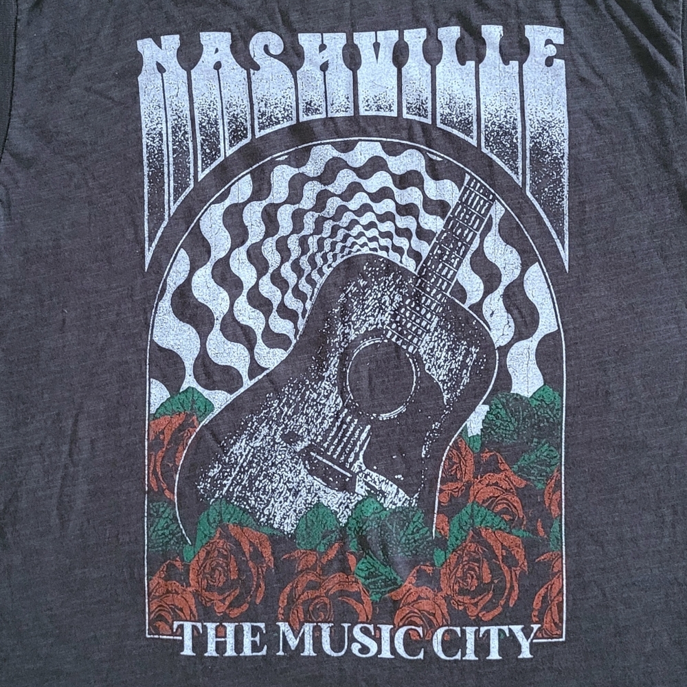 girl👩 Dangerous💥 "Nashville The Music🎶 City" Muscle💪Tee👕 - NWOT - Picture 11 of 13